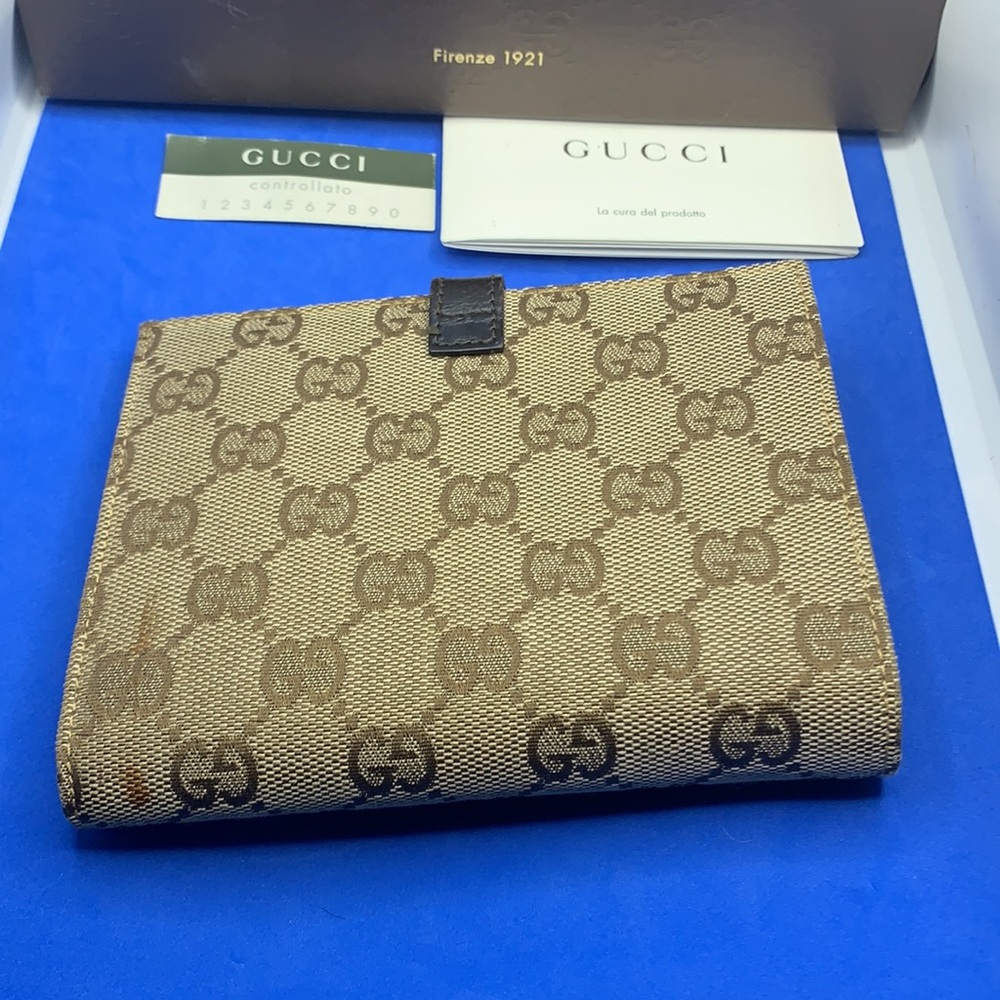 Gucci GG Rare 
Guccissima Print/Gold Jackie O Style Wallet - Picture 2 of 9
